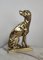 Italian Gilt Brass Setter Dog Door Stop or Bookend, 1970s 5