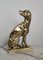 Italienischer Setter Hundestop oder Buchstütze aus vergoldetem Messing, 1970er 5