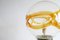 Lampada da tavolo grande sferica in vetro di Murano con base cromata, Italia, anni '70, Immagine 5