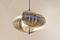 Vintage Silver Spiral Pendant Lamp by Henri Mathieu for Lyfa, Image 3