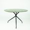 Mid-Century Italian Oval Cocktail or Coffee Table with Faux Green Marble Top 5