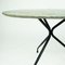 Mid-Century Italian Oval Cocktail or Coffee Table with Faux Green Marble Top 7