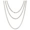 Long 20th Century Silver Chain Necklace 1