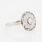 Diamonds Round Openwork Ring in 18 Karat White Gold, 1925s 8