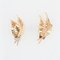 French Diamonds Leaf Clip-on Earrings in 18 Karat Yellow Gold, 1940s 8