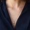 Modern Diamond Heart-Shaped Pendant Necklace in 18 Karat Yellow Gold 2