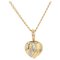 Collana moderna con ciondolo a forma di cuore in oro giallo 18 carati, Immagine 1