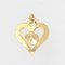 Modern Cultured Pearl Heart-Shaped Pendant in 18 Karat Yellow Gold 4