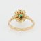Moderner Ring aus 18 Karat Gelbgold mit Smaragd und Diamanten 10