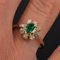 Modern Emerald Diamonds 18 Karat Yellow Gold Ring, Image 5