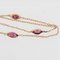 Thin Modern Ruby 18 Karat Yellow Gold Bracelet 4