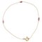 Thin Modern Ruby 18 Karat Yellow Gold Bracelet 1