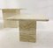 Mid-Century Travertine Nesting Tables, Italy, 1970s, Set of 3 6