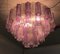 Pink & Ice Murano Glass Tronchi Chandelier by Toni Zuccheri for Venini, 1960s 8