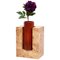 Y Limited Edition Blumenvase aus Holz und Murano Glas von Ettore Sottsass 1