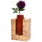 Y Limited Edition Flower Vase in Wood and Murano Glass by Ettore Sottsass 1