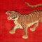 Antiker chinesischer handgeknüpfter Pao Tou Tiger Wollteppich, 1900er 3