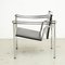 Black Leather LC1 Lounge Chair by Le Corbusier, Pierre Jeanneret & Charlotte Perriand, Image 4