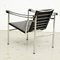 Black Leather LC1 Lounge Chair by Le Corbusier, Pierre Jeanneret & Charlotte Perriand 9