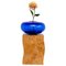 Q Limited Edition Vase aus Holz und Murano Glas für Blumen von Ettore Sottsass 1