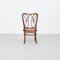 Bugholz Stuhl aus Rattan und Holz, 1940er 6