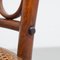 Silla de madera curvada de ratán y madera, años 40, Imagen 17