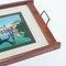 Antique Glass and Wood Tray with Venice Landscape, 1930s, Image 5