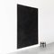 Enrico Della Torre, große minimalistische abstrakte schwarze Kohle 3