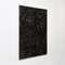 Großes modernes abstraktes schwarzes Mix-Media Gemälde von Adrian 2