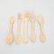 Set of Traditional Hand-Carved Forks and Spoons, 1950s, Set of 5 11