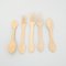 Set of Traditional Hand-Carved Forks and Spoons, 1950s, Set of 5, Image 11