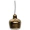 Lámpara colgante Bell dorada de Alvar Aalto para Artek, años 50, Imagen 1