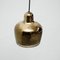Lámpara colgante Bell dorada de Alvar Aalto para Artek, años 50, Imagen 3