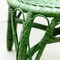 Mid-Century Modern Bamboo and Rattan Chair in Green, 1960s 7