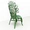 Mid-Century Modern Bamboo and Rattan Chair in Green, 1960s 8