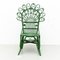 Mid-Century Modern Bamboo and Rattan Chair in Green, 1960s 2