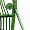 Mid-Century Modern Bamboo and Rattan Chair in Green, 1960s 6