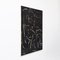 Contemporary Abstract Black Painting on Wood by Adrian 2