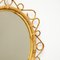 Mid-Century Bamboo Rattan Handcrafted French Mirror, 1960s 5
