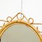 Specchio Mid-Century in vimini fatto a mano, Francia, anni '60, Immagine 6