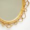 Mid-Century Bamboo Rattan Handcrafted French Mirror, 1960s 4