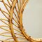 Espejo Mid-Century de bambú y ratán, años 60, Imagen 7