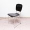Mid-Century Metal and Wood Swiss Stackable Chair by Armin Wirth for Aluflex 5
