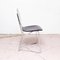 Mid-Century Metal and Wood Swiss Stackable Chair by Armin Wirth for Aluflex 3