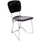 Mid-Century Metal and Wood Swiss Stackable Chair by Armin Wirth for Aluflex 1