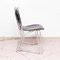 Mid-Century Metal and Wood Swiss Stackable Chair by Armin Wirth for Aluflex 7