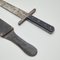 Antikes Jägermesser mit Ledertasche, frühes 20. Jh 12