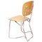 Mid-Century Metal and Wood Swiss Stackable Chairs by Armin Wirth for Aluflex 1