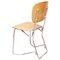 Mid-Century Metal and Wood Swiss Stackable Chairs by Armin Wirth for Aluflex, Image 1