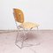 Mid-Century Metal and Wood Swiss Stackable Chairs by Armin Wirth for Aluflex 2
